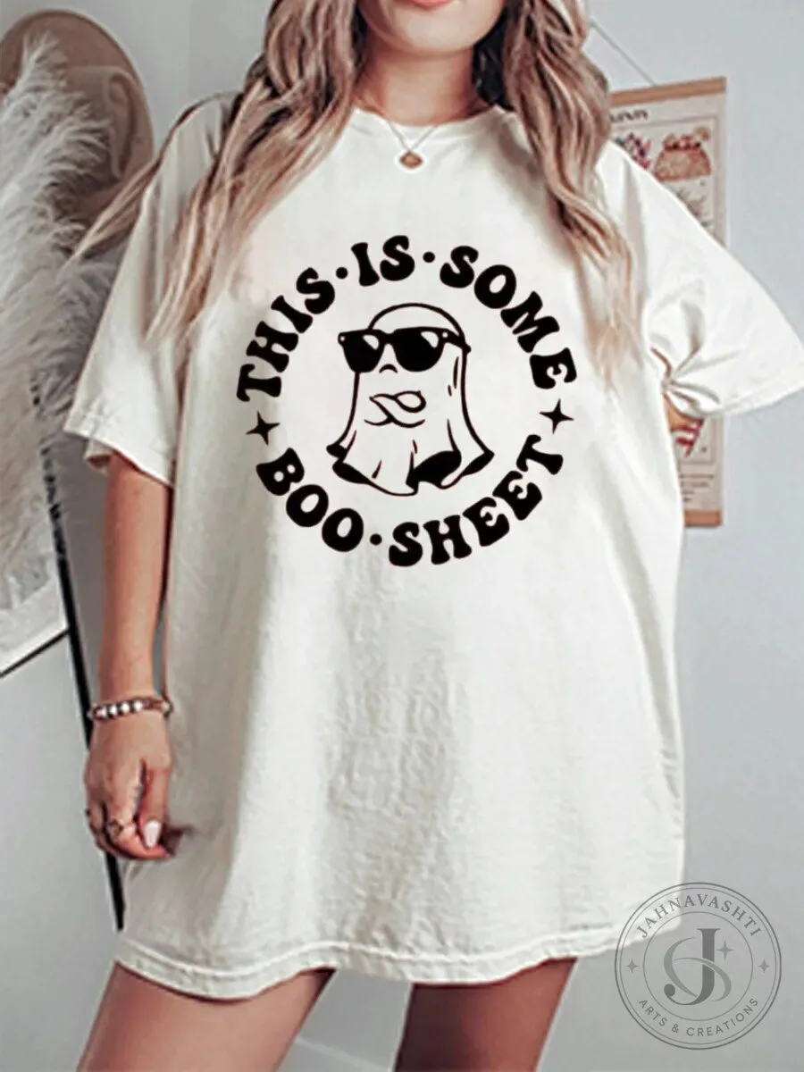 This Is Some Boo Sheet Funny Ghost Halloween Graphic T-Shirt